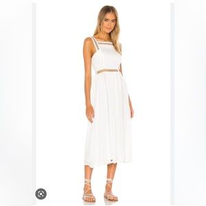 House of Harlow 1960 Marcella Midi Dress White Size Small